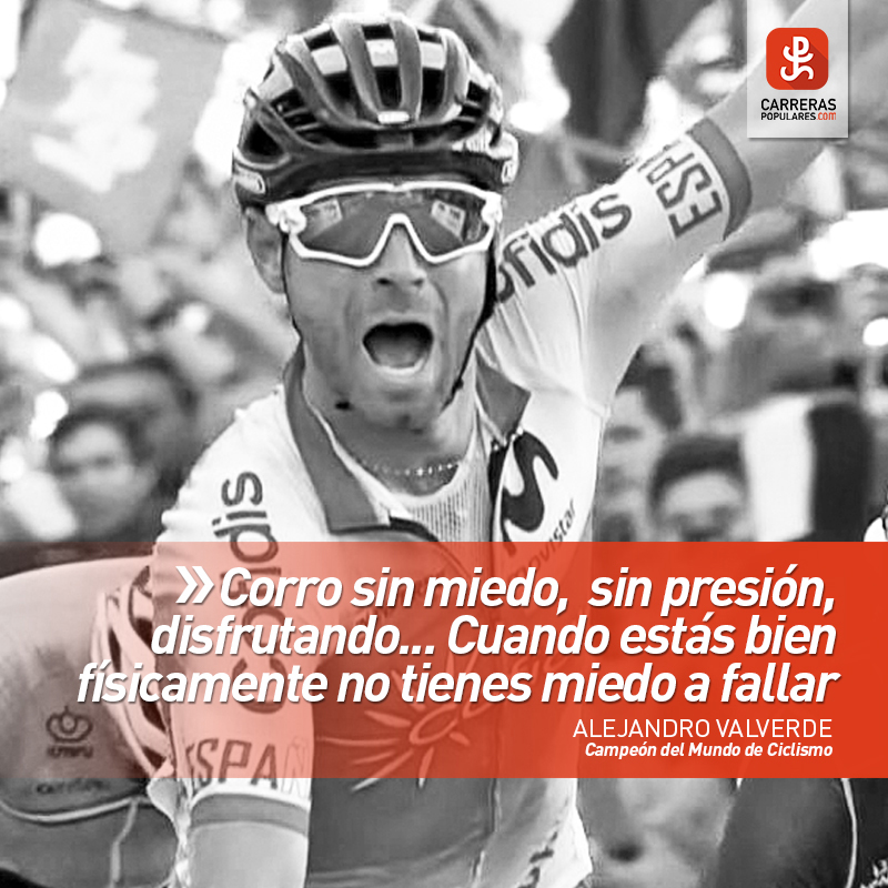 Corro sin miedo, sin presión, disfrutando... Cuando estás bien físicamente no tienes miedo a fallar