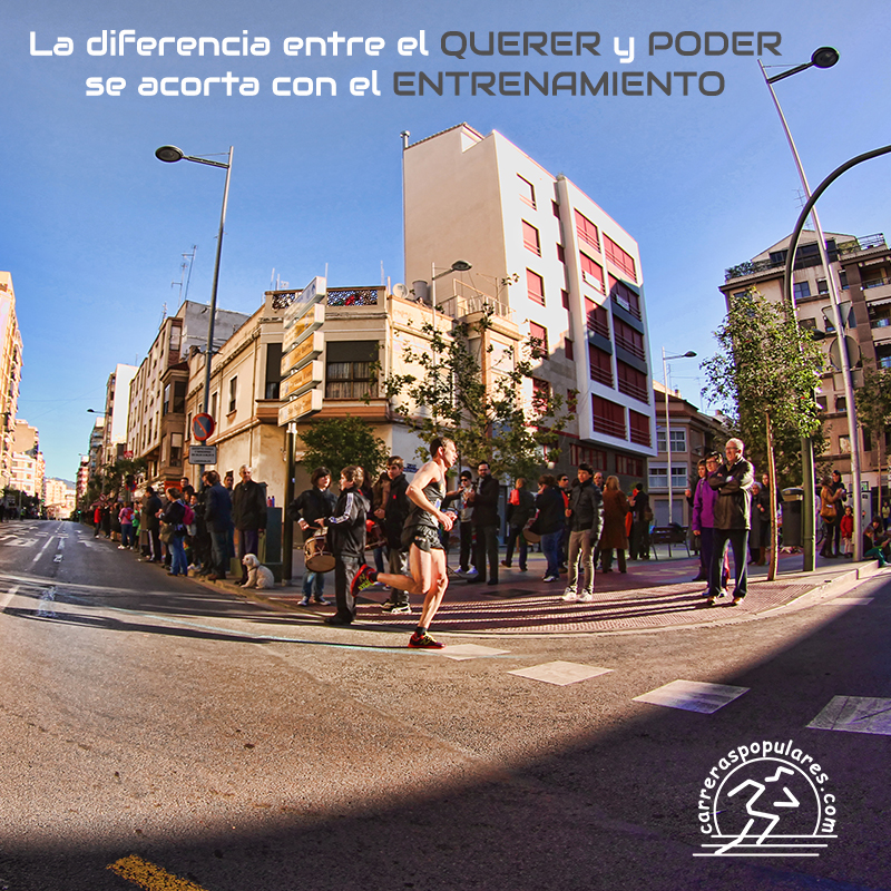 La diferencia entre QUERER Y PODER se acorta con el ENTRENAMIENTO