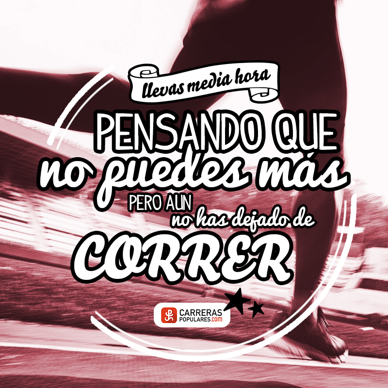 LLevas media hora corriendo y aún no has parado de correr