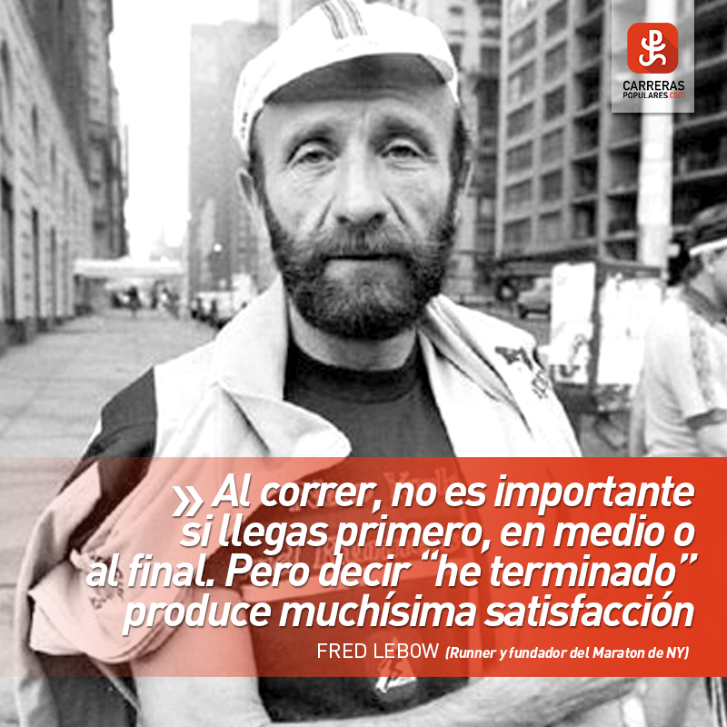 Al correr poder decir “he terminado” produce muchísima satisfacción