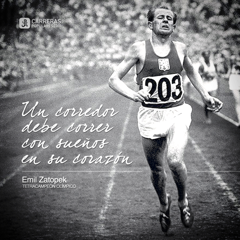 Un corredor debe correr con sueños en su corazón