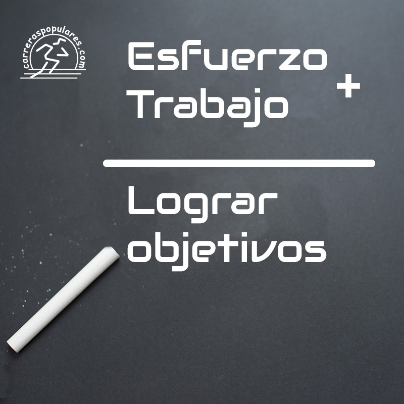 Esfuerzo + Trabajo = Lograr objetivos