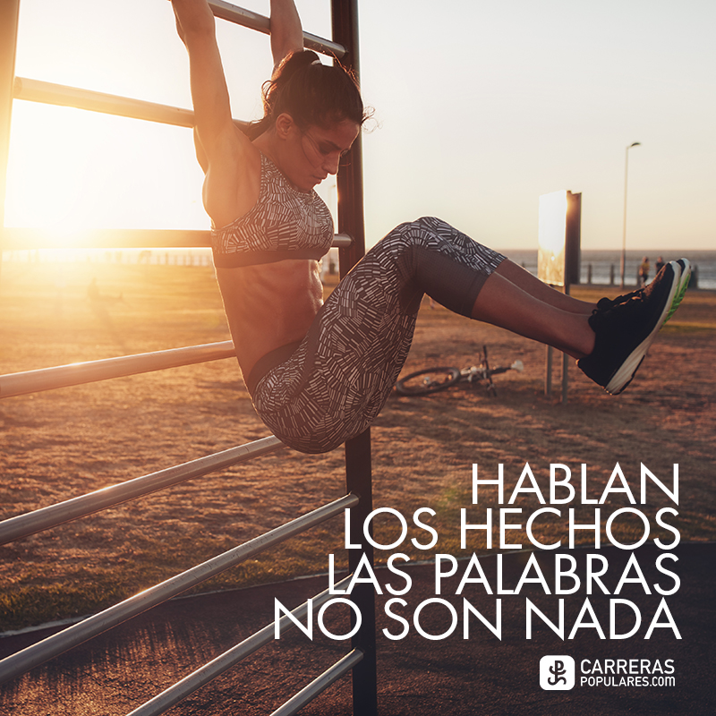 Hablan los hechos. Las palabras no son nada