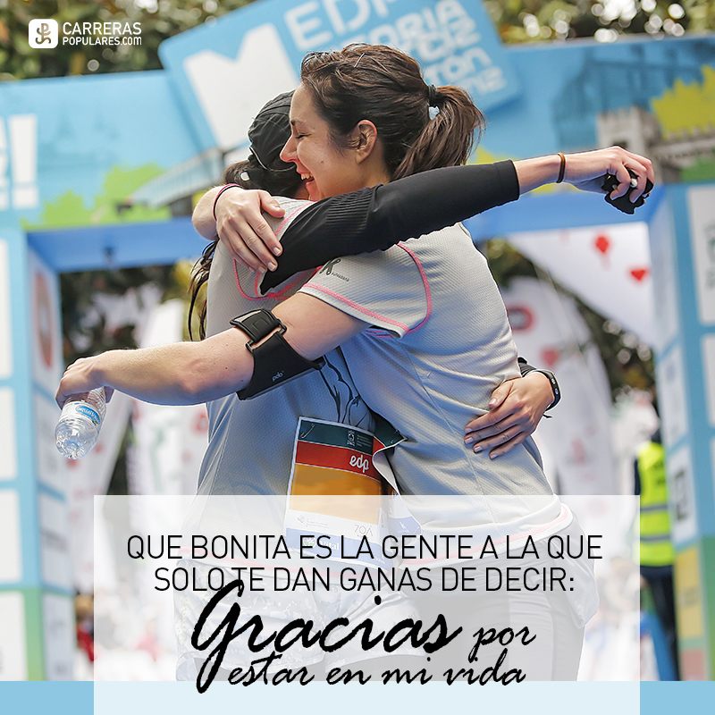 Que bonita es la gente a la que solo tienes ganas de decir: Gracias por estar en mi vida.