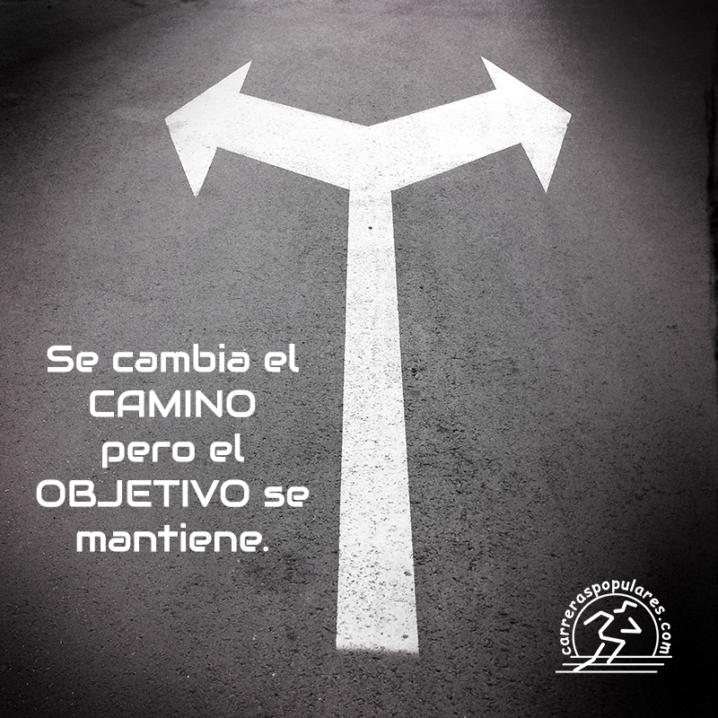 Se cambia el CAMINO pero el OBJETIVO se mantiene.