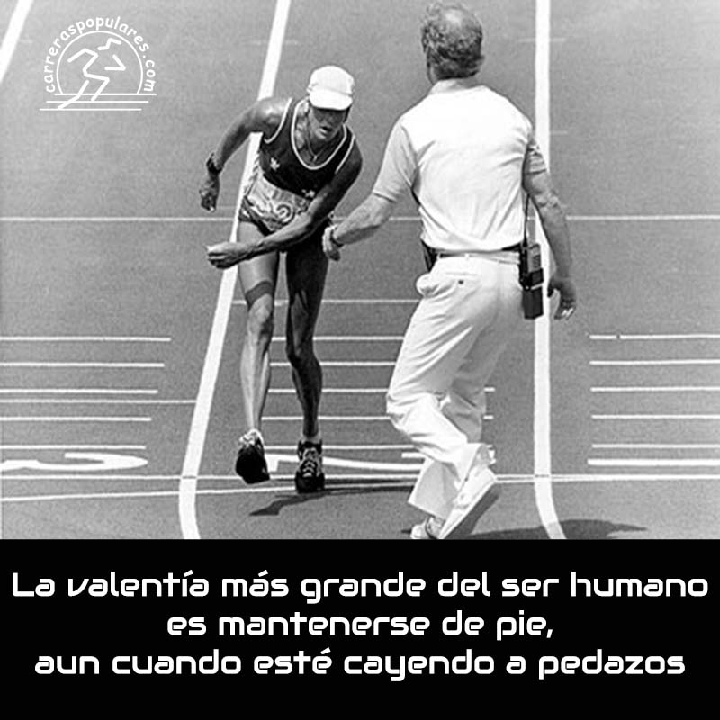 La valentía más grande del ser humano es mantenerse de pie, aun cuando esté cayendo a pedazos