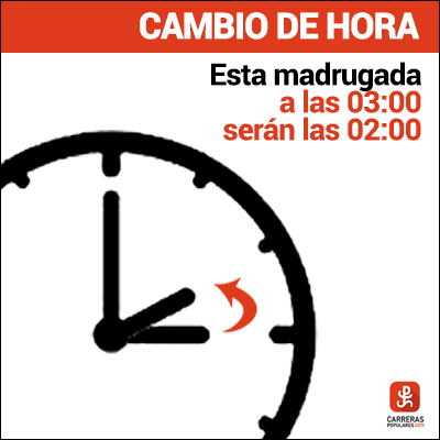 Hoy cambiamos al horario de invierno. Esta madrugada a las 3 serán las 2