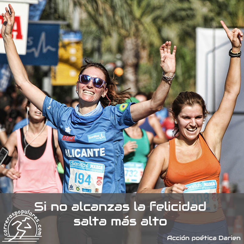 Si no alcanzas la felicidad salta más alto - Acción poética Darien