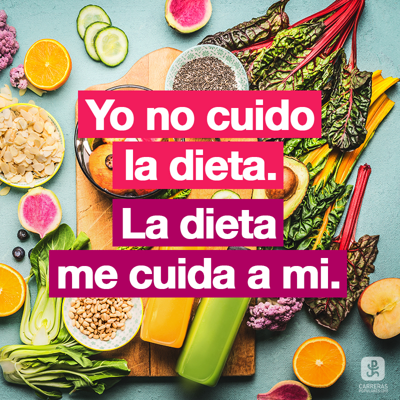 Yo no cuido la dieta. La dieta me cuida a mi