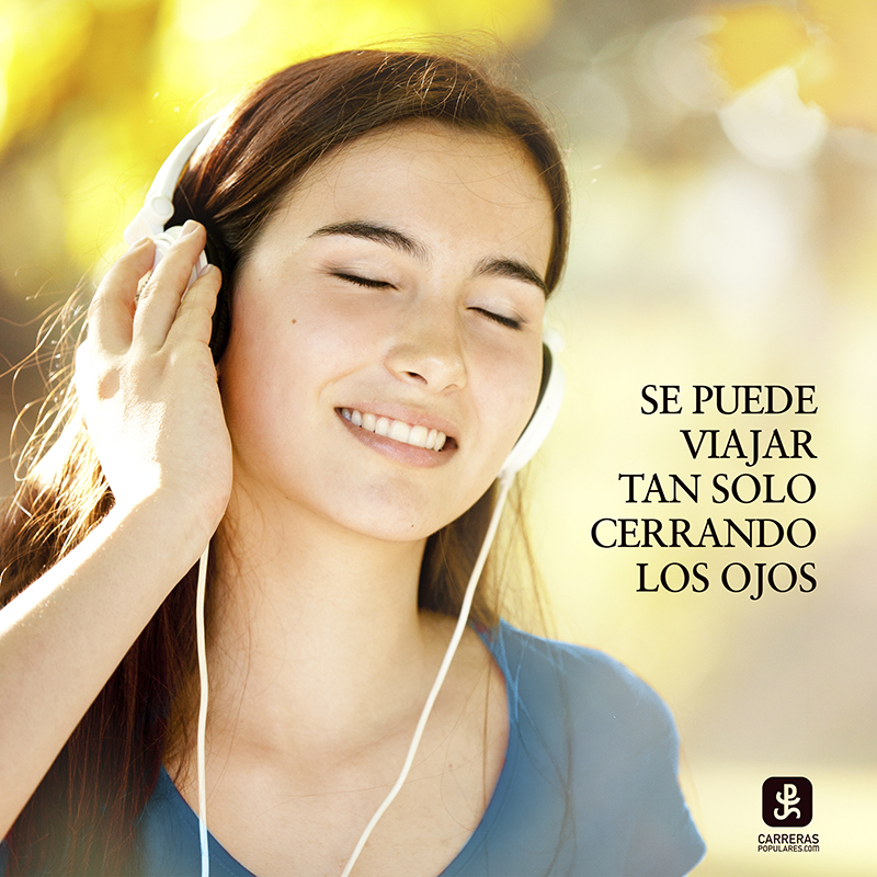 Se puede viajar tan solo cerrando los ojos.