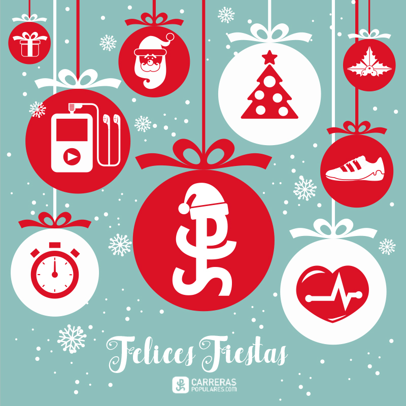 Felices Fiestas. Feliz Running