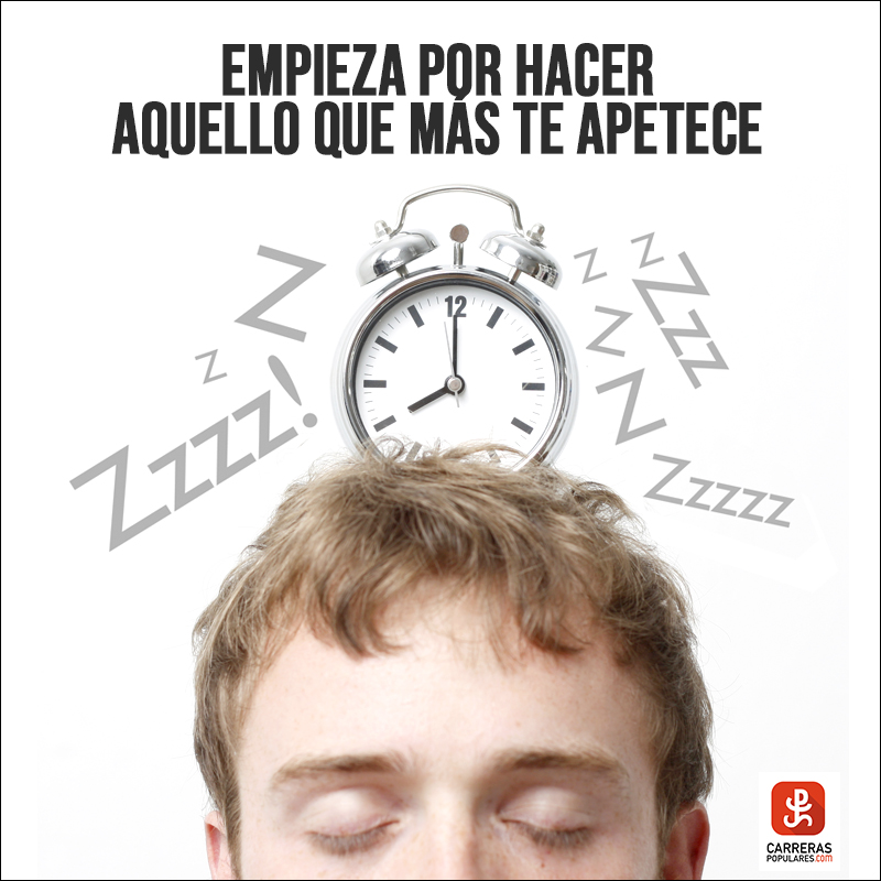 Empieza por hacer aquello que más te apetece