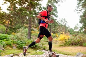 Pablo Villalobos, durante su participación en la Cercedilla Trail Race