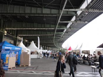 Feria del Maratón de Berlín, en el antiguo aeropuerto de Tempelhof