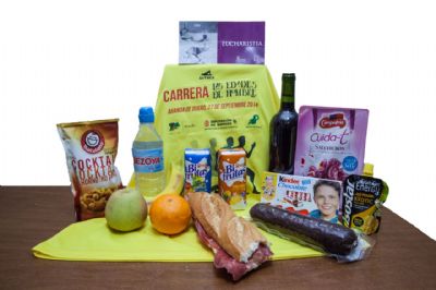 Contenido de la bolsa del corredor de la Carrera Las Edades del Hombre