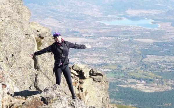 Cristina Osorio, en una de sus salidas a la montaña