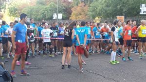 Momentos previos a la salida de una carrera en Madrid