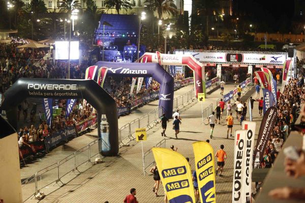 Meta de la Bilbao Night Marathon 2014