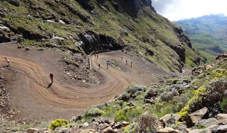Uno de los momentos de la carrera de Santi Pass