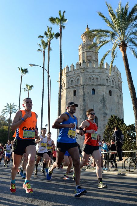 Un momento de la Maratón de Sevilla 2015