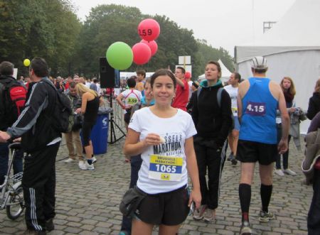 Laura Sánchez-Camacho, en la Maratón de Bruselas