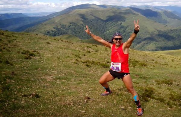 José Luis Basalo, en una carrera de montaña