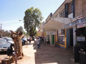 Una calle del Eldoret, en Kenia