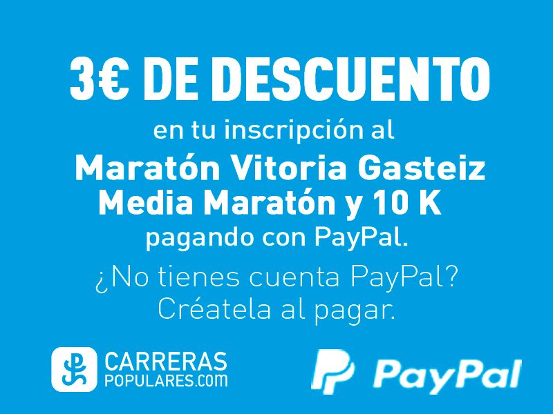 Carreraspopulares.com te acerta al EDP VITORIA-GASTEIZ MARATON MARTIN FIZ
