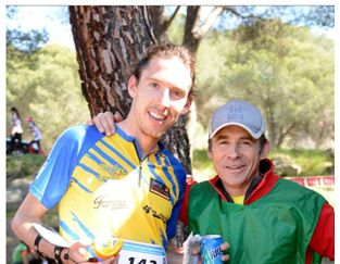 Andreu Blanes (vencedor absoluto) y Angel Rojas (director técnico del Trofeo y trazador de las carreras)
