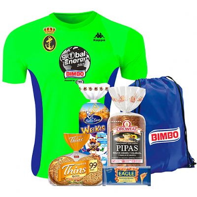 Bolsa del corredor para todos los participantes en la Bimbo Global Energy Race