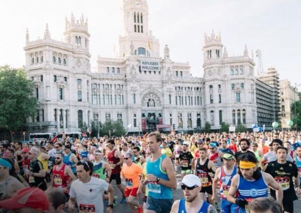 Salida del Maratón de Madrid en 2017