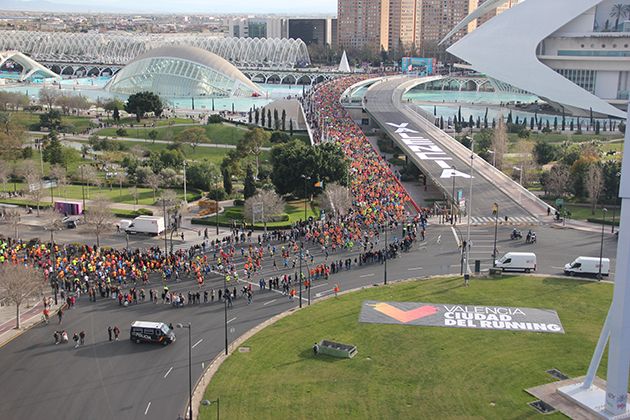 Imagen de la salida del IAAF World Half Marathon Championships Valencia Imagen de la salida del IAAF World Half Marathon Championships Valencia