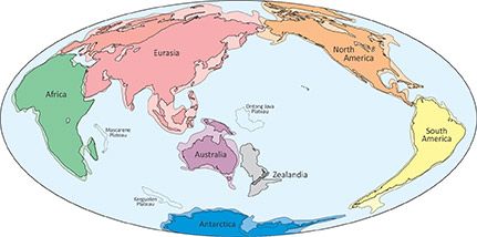 Posición y tamaño de Zealandia. Foto de la web de www.nationalgeographic.com.es Posición y tamaño de Zealandia. Foto de la web de www.nationalgeographic.com.es