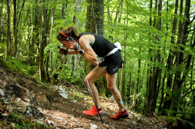 Laura Orgué, poseedora del récord de Kilómetro Vertical en Zegama  / foto: Igor Quijano