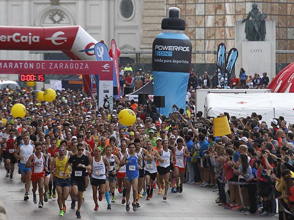 Salida del Maratón de Zaragoza 2018
