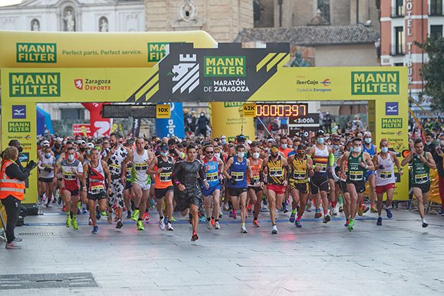 Salida MANN-FILTER XV MARATON DE ZARAGOZA. Foto Kradvideo